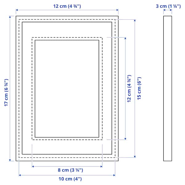 Ikea RÖDALM - Frame, white, 10x15 cm