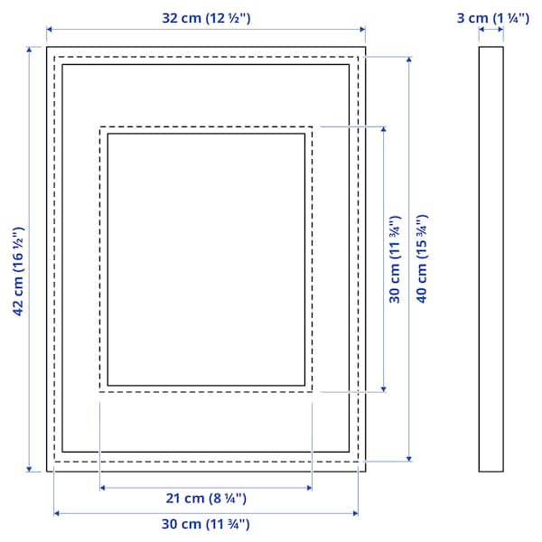 Ikea RÖDALM - Frame, white, 30x40 cm