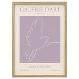 RÖDALM frame with poster, Paix Lineaire, 50x70 cm