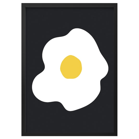 RÖDALM - Frame with poster, sunny-side up, 50x70 cm