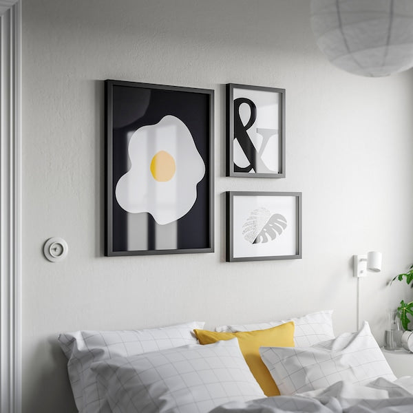 RÖDALM - Frame with poster, sunny-side up, 50x70 cm
