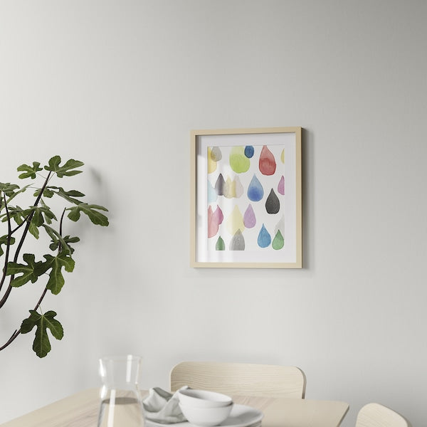 RÖDALM - Frame, birch effect, 40x50 cm