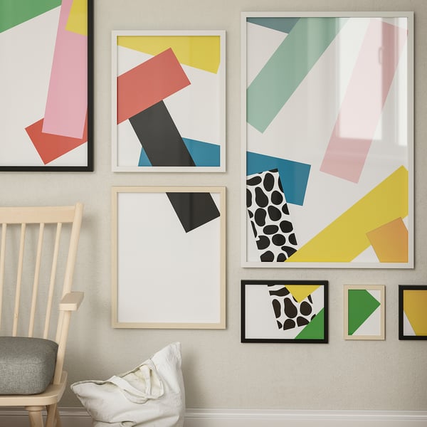 RÖDALM - RÖDALM Frame, birch effect, 40x50 cm