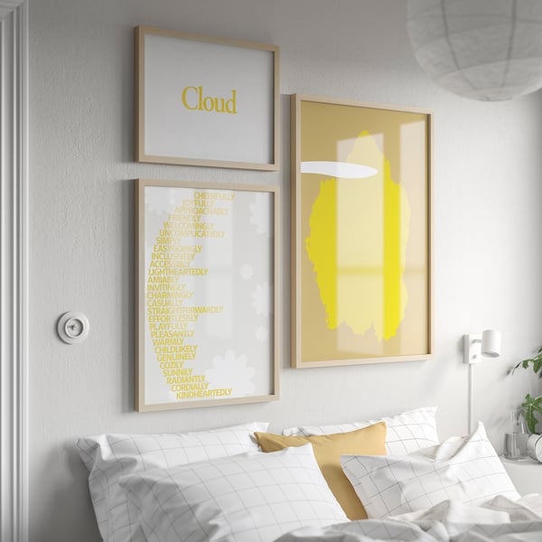 RÖDALM - RÖDALM Frame, birch effect, 50x70 cm