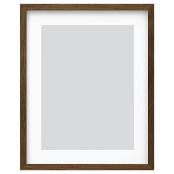 RÖDALM - Frame, walnut effect, 40x50 cm