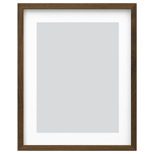 RÖDALM - RÖDALM Frame, walnut effect, 40x50 cm