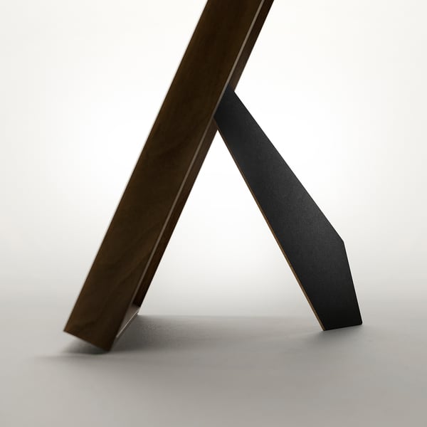 RÖDALM - Frame, walnut effect, 13x18 cm
