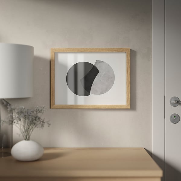 RÖDALM - RÖDALM Frame, oak effect, 30x40 cm