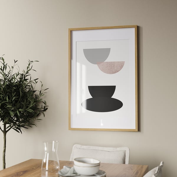 RÖDALM frame, oak effect, 61x91 cm