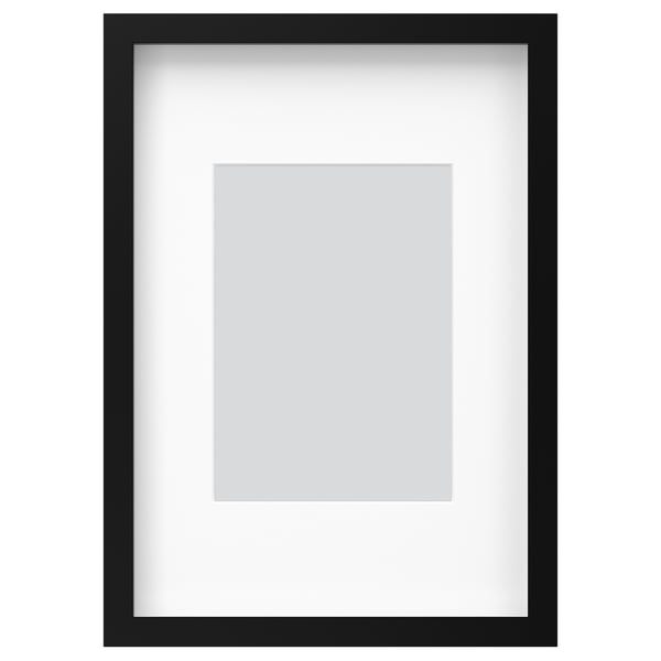 RÖDALM frame, black, 21x30 cm
