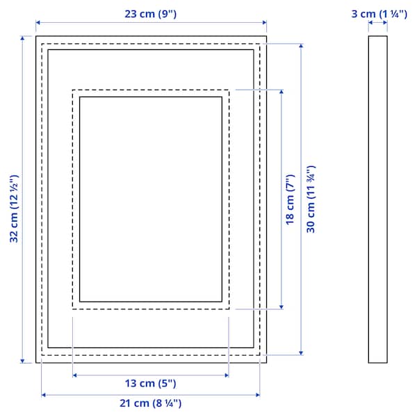 Ikea RÖDALM - Frame, black, 21x30 cm