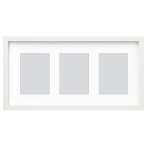 RÖDALM - Frame for 3 pictures, white,55x28 cm