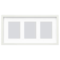 RÖDALM - Frame for 3 pictures, white, 55x28 cm