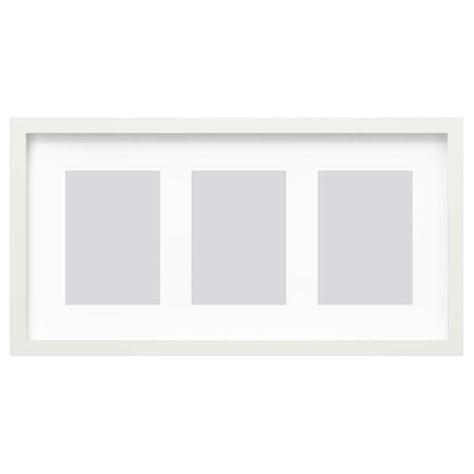 RÖDALM - Frame for 3 pictures, white, 55x28 cm