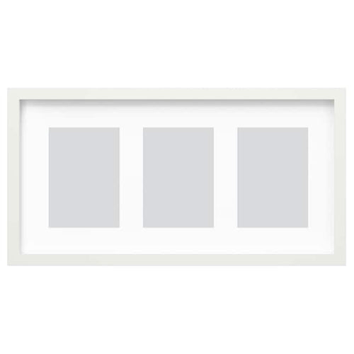 RÖDALM - Frame for 3 pictures, white, 55x28 cm