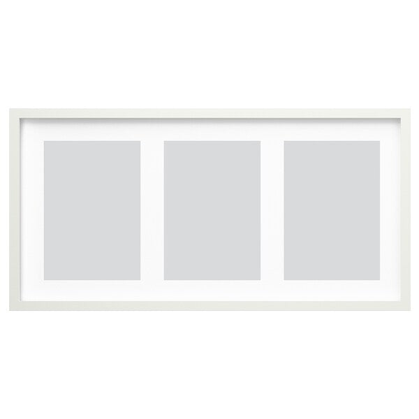 RÖDALM - Frame for 3 pictures, white,81x40 cm