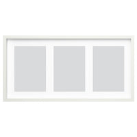 RÖDALM - Frame for 3 pictures, white, 81x40 cm