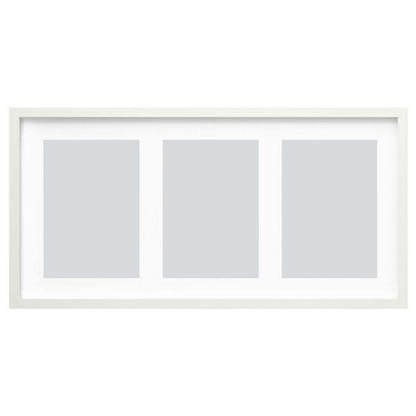 RÖDALM - Frame for 3 pictures, white, 81x40 cm