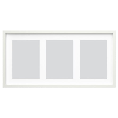 RÖDALM - Frame for 3 pictures, white, 81x40 cm