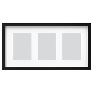 Ikea RÖDALM - Frame for 3 pictures, black, 55x28 cm