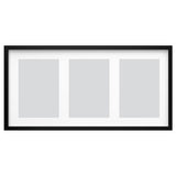 RÖDALM frame for 3 pictures, black, 81x40 cm