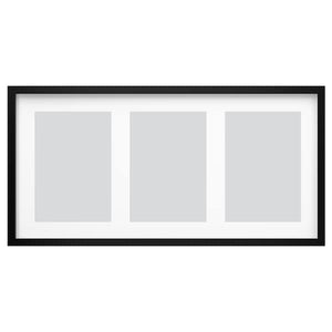 Ikea RÖDALM - Frame for 3 pictures, black, 81x40 cm