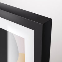 RÖDALM - Frame for 3 pictures, black, 81x40 cm