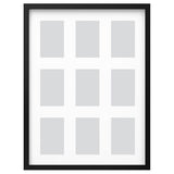 RÖDALM frame for 9 pictures, black, 46x61 cm