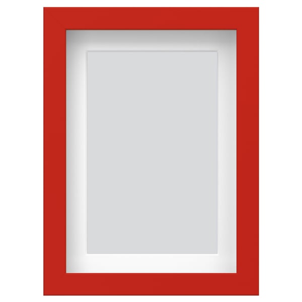 RÖDALM - Frame, red, 13x18 cm