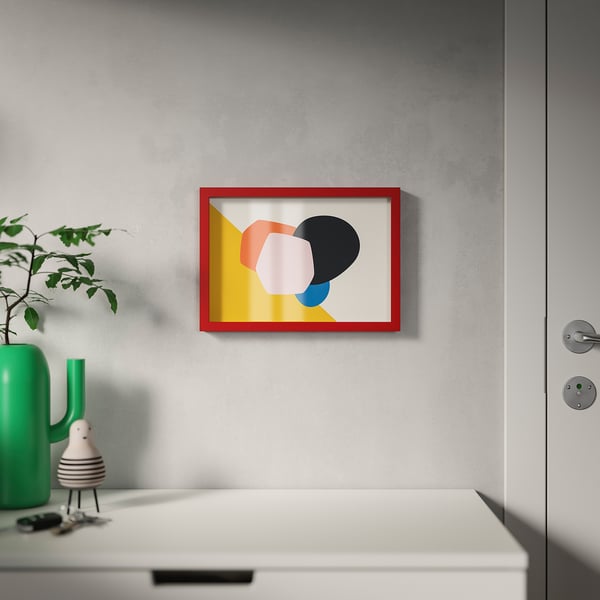 RÖDALM - RÖDALM Frame, red, 21x30 cm