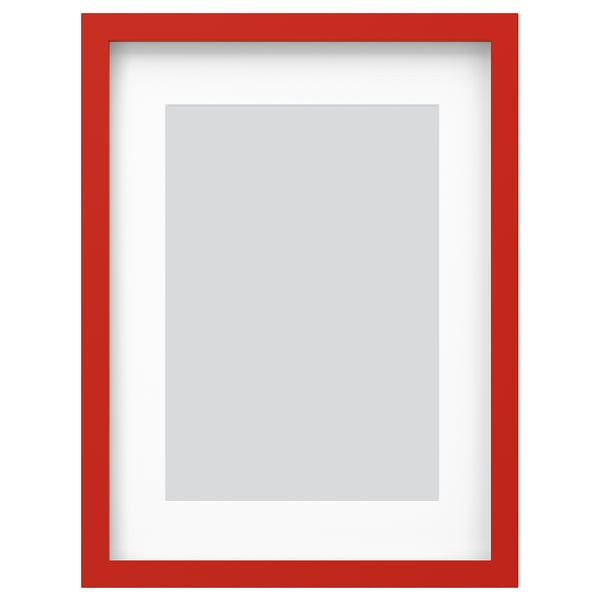 RÖDALM - Frame, red, 30x40 cm