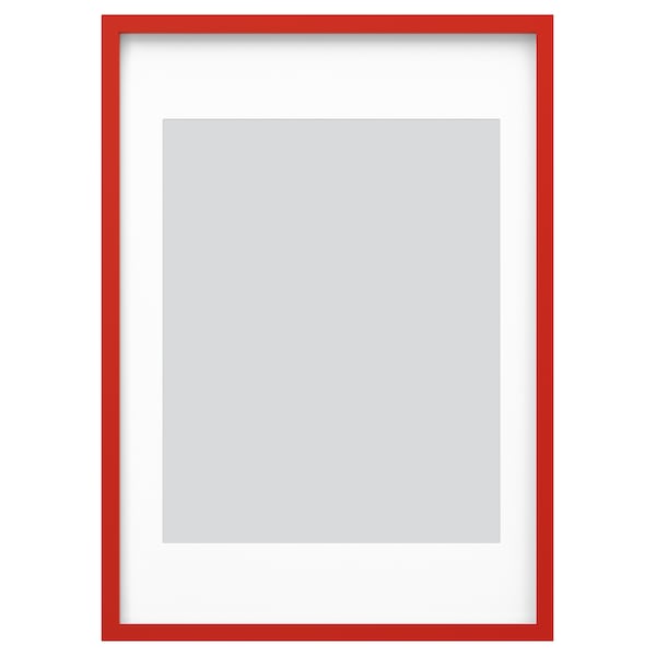 RÖDALM - Cornice, rosso,50x70 cm