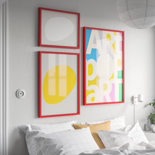 RÖDALM frame, red, 40x50 cm