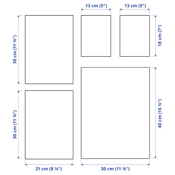 Ikea RÖDALM - Poster, set of 5, golden moments