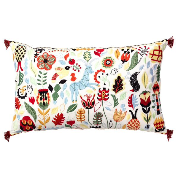 RÖDARV cushion, multicolour, 40x65 cm