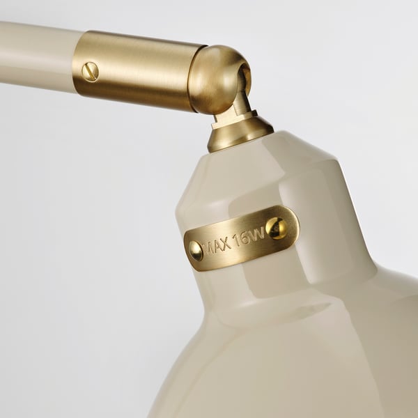 RÖDFLIK floor/reading lamp, light beige, 16 cm