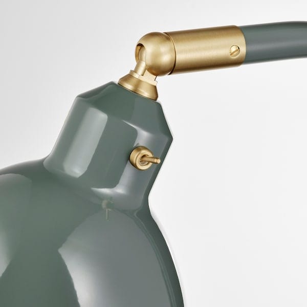 Ikea RÖDFLIK - Floor/lamp, grey-green