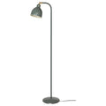 RÖDFLIK floor/reading lamp, grey-green, 40x140 cm