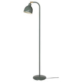 RÖDFLIK floor/reading lamp, grey-green, 40x140 cm