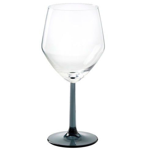 RÖDRÄKA wine glass, blue-grey/clear glass, 50 cl