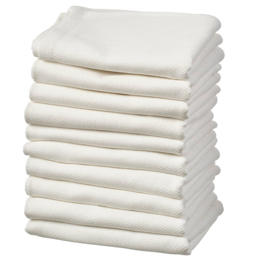 RÖDSPÄTTA tea towel, white, 60x45 cm, 10 pack