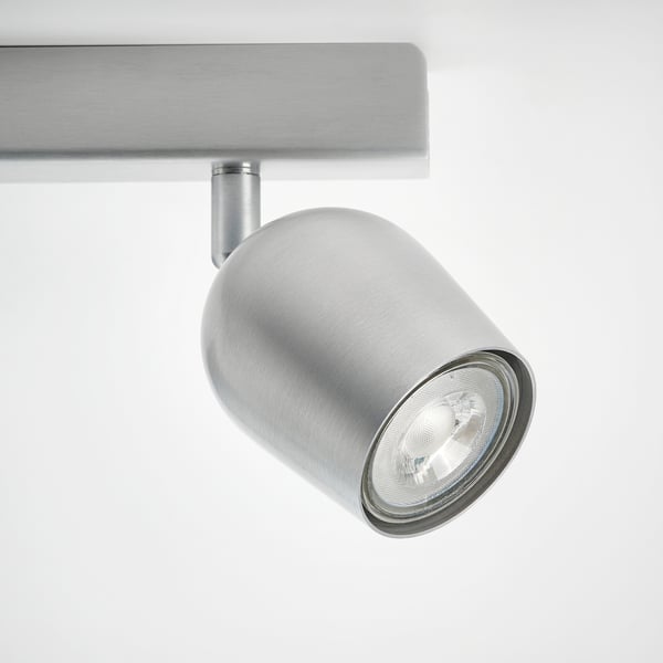 RÖKFRI - RÖKFRI Ceiling spotlight with 3 spots, aluminium-colour