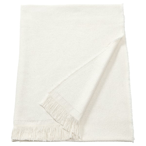 RÖNNBÄRSMAL throw, light beige, 130x170 cm