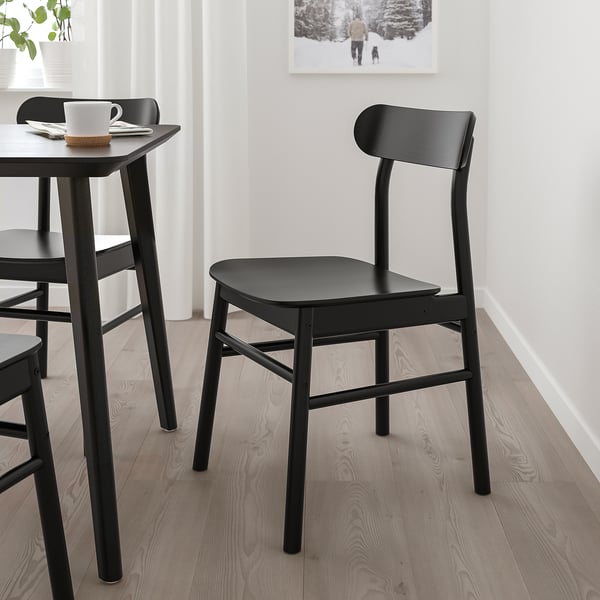 RÖNNINGE chair, black, 46x79x49 cm