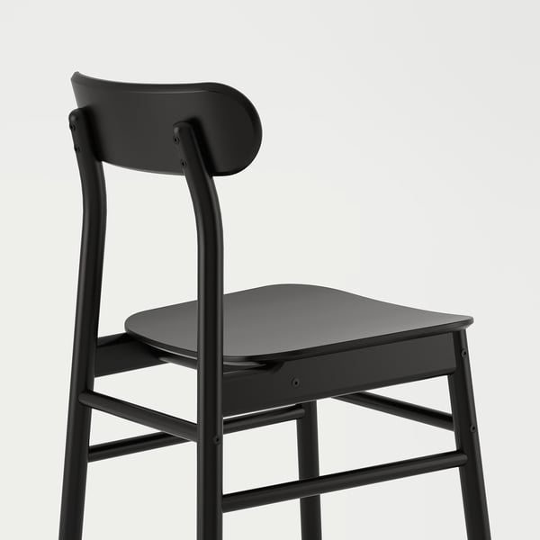 RÖNNINGE chair, black, 46x79x49 cm