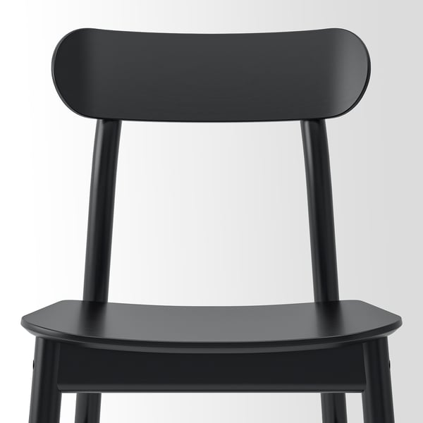 RÖNNINGE chair, black, 46x79x49 cm