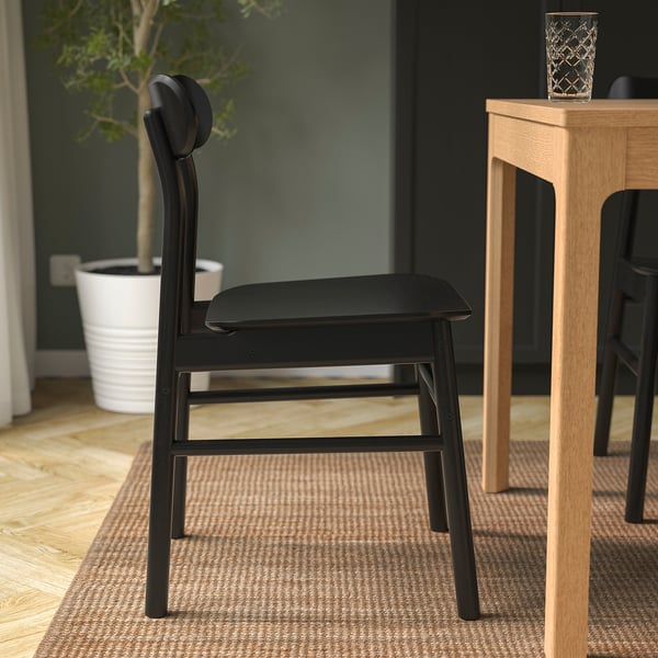RÖNNINGE chair, black, 46x79x49 cm