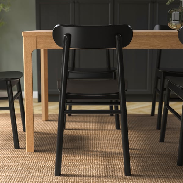 RÖNNINGE chair, black, 46x79x49 cm
