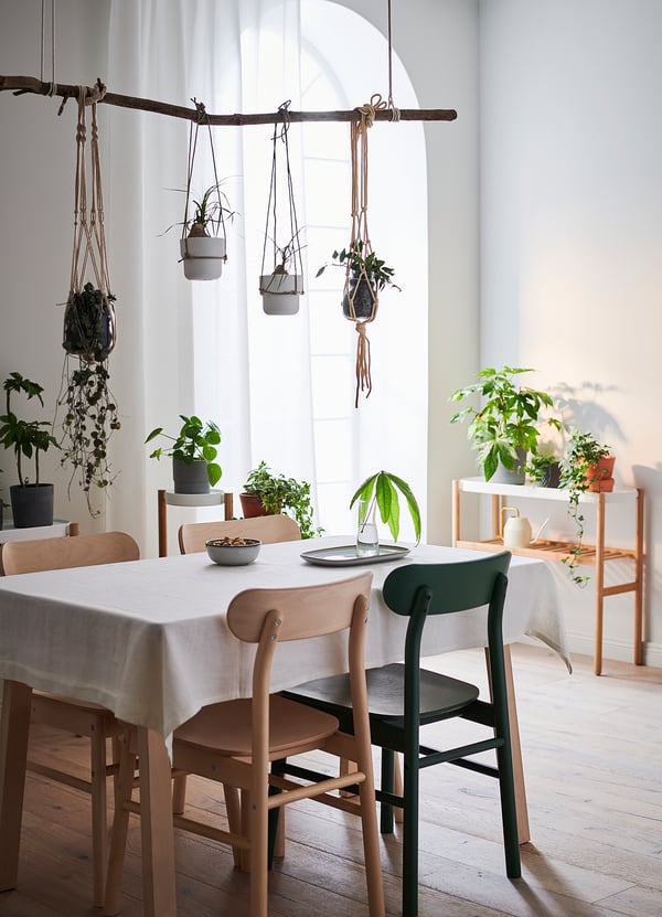 RÖNNINGE chair, green, 46x79x49 cm