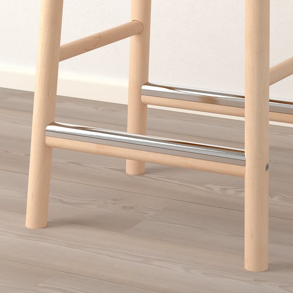 RÖNNINGE bar stool, counter height/birch, 63 cm
